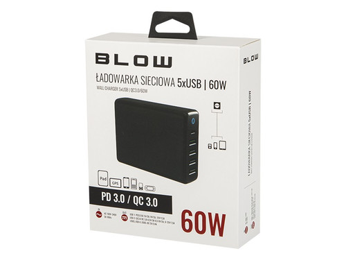Blow Wall Charger 5xUSB QC3.0 60W EU Plug