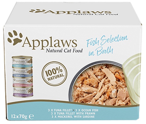 Applaws Natural Cat Food Multipack Fish 12x70g