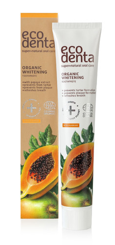 Ecodenta Organic Whitening Toothpaste with Fluoride Papaya 75ml