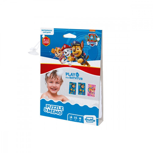 Cartamundi Waterproof Card Game Paw Patrol Puzzle & Memo 3+