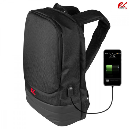 Maclean Laptop Backpack 15.6" with USB Charging Port