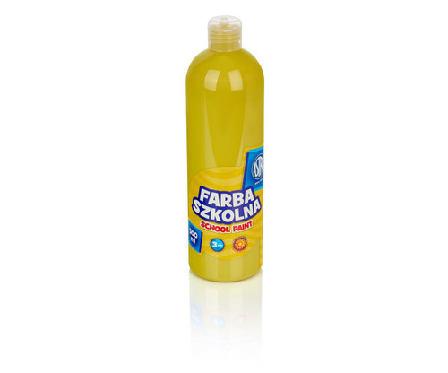 Astra School Paint Bottle 500ml, yellow