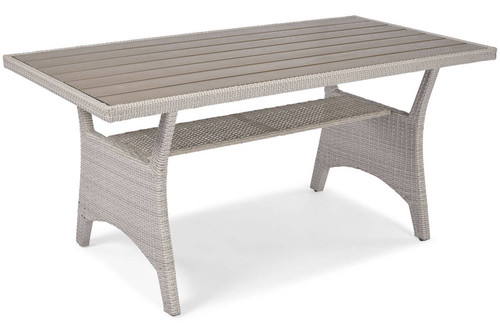 Outdoor Corner Sofa with Table Set Stockholm, grey