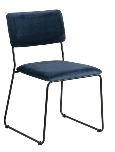 Chair Cornelia VIC, navy blue