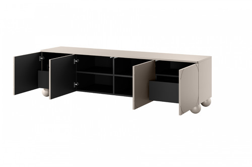 TV Cabinet Sonatia II 200 cm, with 2 internal drawers, cashmere