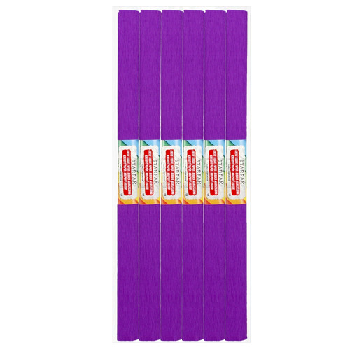 Crepe Paper 50x200cm 10pcs, purple