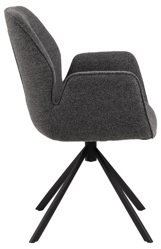 Swivel Chair with Armrests Aura, anthracite