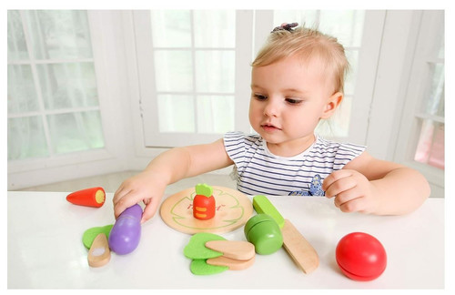 iWood Wooden Food Playset Vegetables 3+