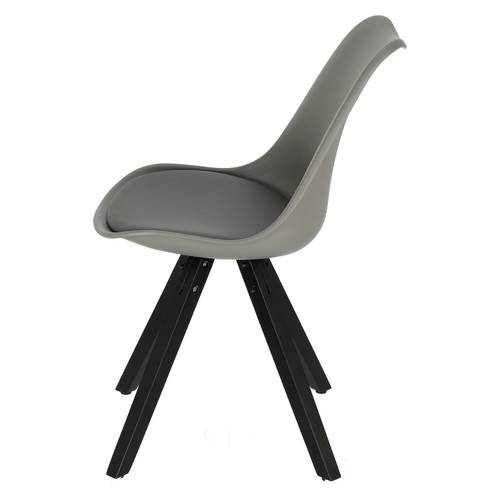 Dining Chair Norden Star Square, black/dark grey