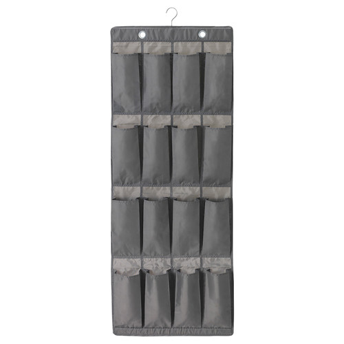 SKUBB Hanging shoe organiser w 16 pockets, dark grey