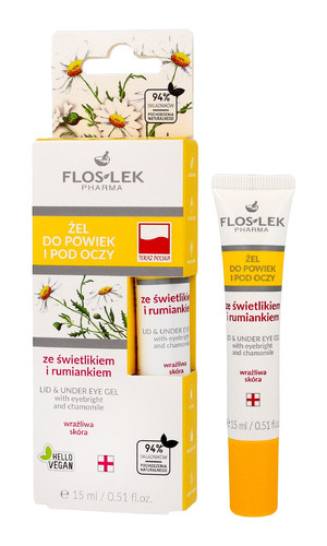 Floslek Eye Care Eyelid Gel with Eyebright and Camomile 15ml