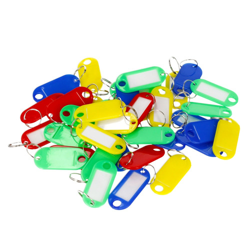 Starpak Plastic Key Tags Key Chains 100pcs