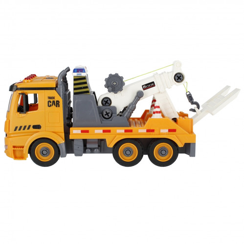 DIY Assembly City Service Tow Truck with Light & Sound 3+