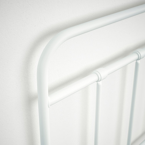 STJÄRNÖ Bed frame, white/Luröy, Standard Single