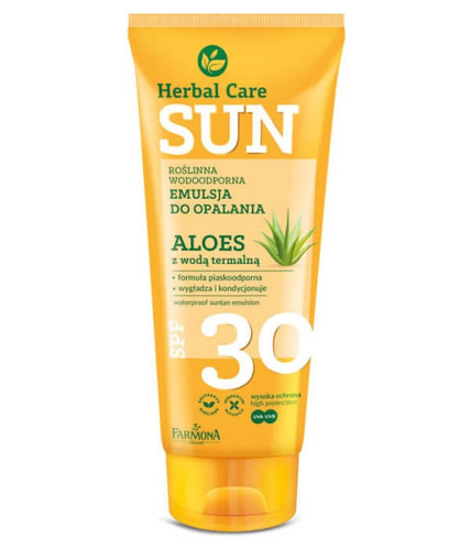 Farmona Herbal Care Sun Waterproof Suntan Emulsion SPF30  Aloe & Thermal Water 150ml