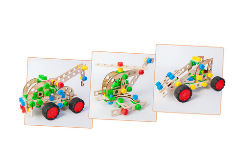 Little Constructor Junior Wooden Blocks 102pcs 4+