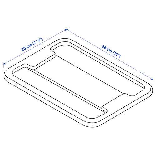 SAMLA Lid for box 5 l, transparent