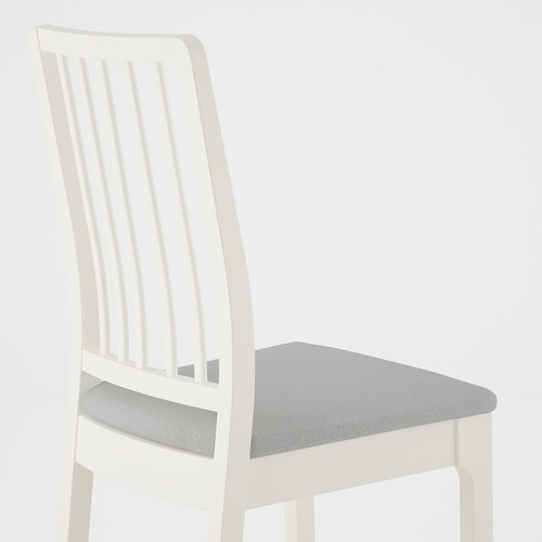 EKEDALEN Chair, white, Orrsta light grey