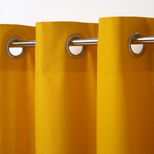 Curtain GoodHome Hiva 140x260cm, mustard yellow