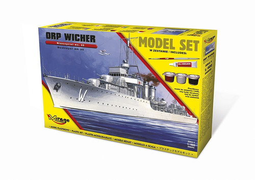 Mirage Model Kit Polish Destroyer WWII ORP 'Wicher' 14+