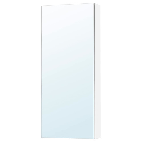 LETTAN Mirror cabinet with door, mirror effect/mirror glass, 40x15x95 cm