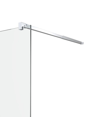 Goodhome Walk-in Shower Beloya 100 cm, chrome/mirror glass