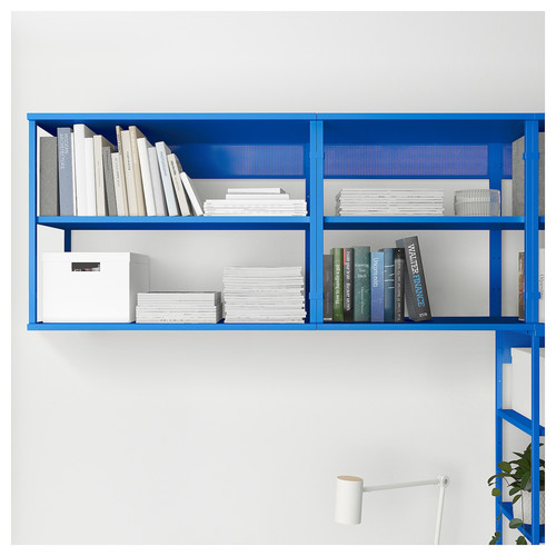 PLATSA Open shelving unit, blue, 80x40x60 cm