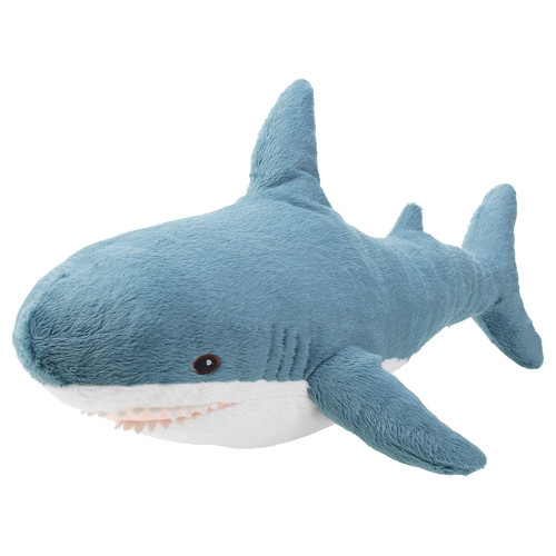 BLÅHAJ Soft toy, baby shark, 55 cm