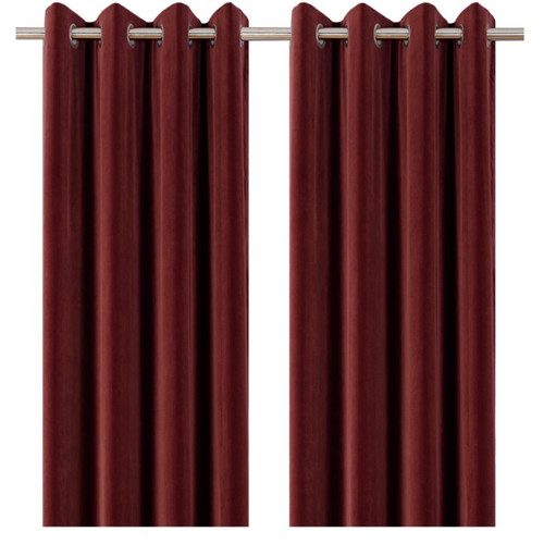 GoodHome Curtain Valgreta 140 x 260 cm, burgundy