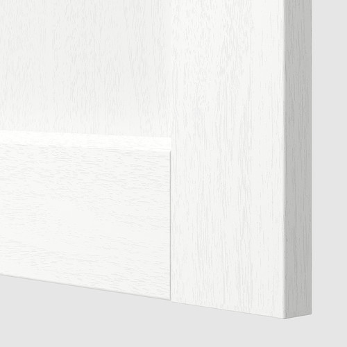 ENKÖPING 2-p door f corner base cabinet set, white wood effect, 25x80 cm
