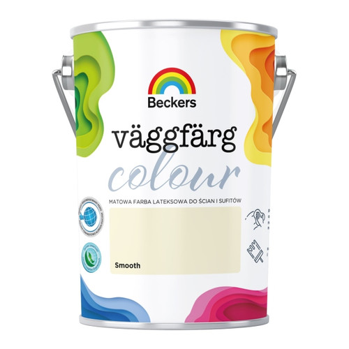 Beckers Matt Latex Paint Vaggfarg Colour 5l smooth