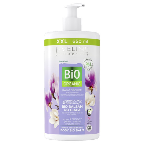 Eveline Bio Organic Firming & Regenerating Body Bio Balm 96% Natural Vegan Cruelty-Free 650ml