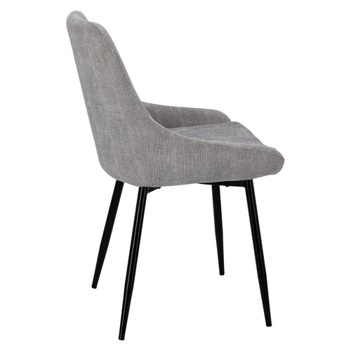 Upholstered Chair Floyd, corduroy, grey