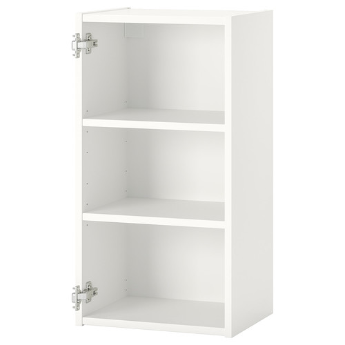 ENHET Wall cb w 2 shelves, white, 40x30x75 cm