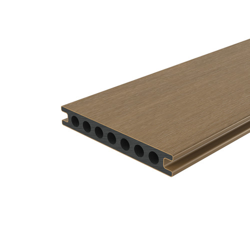 GoodHome Composite Deck Board 2.2 x 14.5 x 220 cm, teak