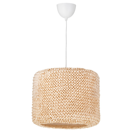 LERGRYN / HEMMA Pendant lamp, beige/white