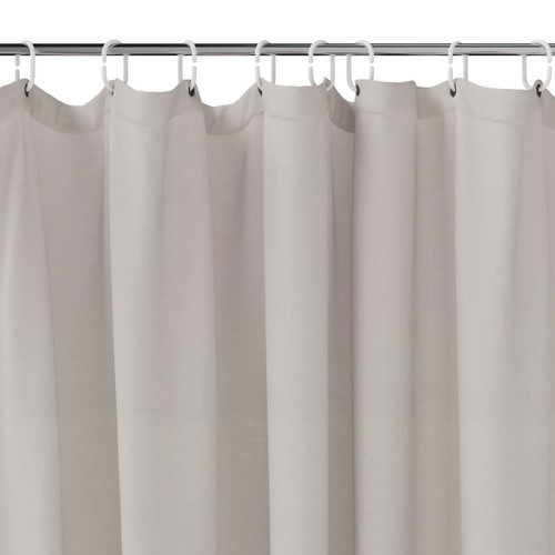 GoodHome Shower Curtain Elland 180 x 200 cm, grey stone