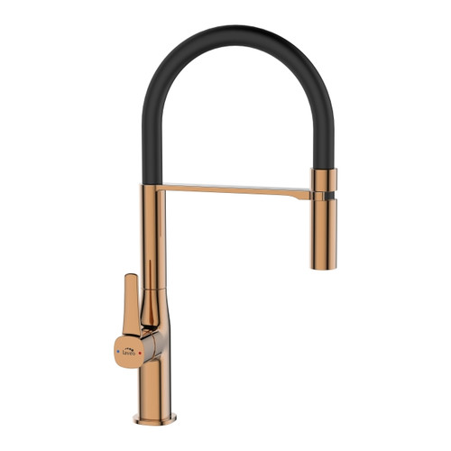 Laveo Kitchen Tap Faucet Marlin, rose gold/black