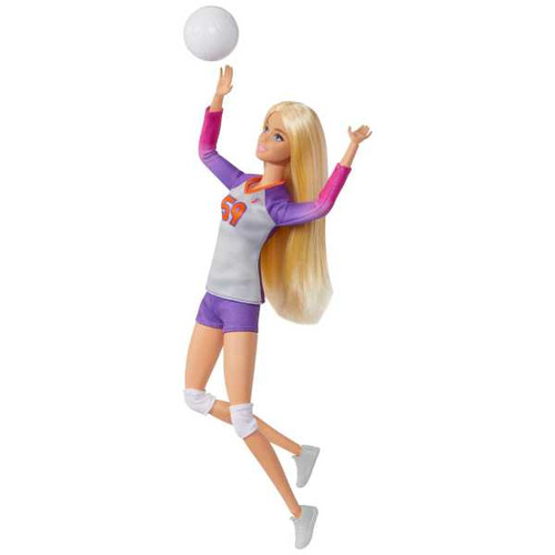 Barbie Doll Made To Move Career Volleyball Player Doll HKT72 3+