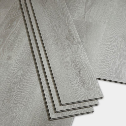 GoodHome Vinyl Flooring 18 x 122 cm, grey, 2.2 sqm, Pack of 10