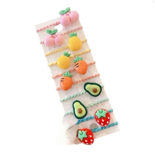 ECARLA Hair Band Set 10in1 Shiny Fruits