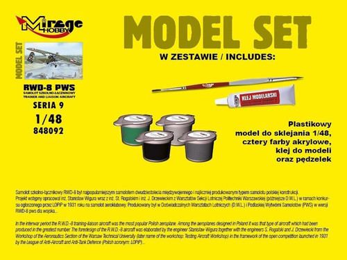 Mirage Model Kit Trainer & Liaison Aircraft RWD-8 PWS 14+