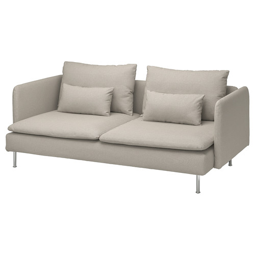 SÖDERHAMN 3-seat sofa, Fridtuna light beige