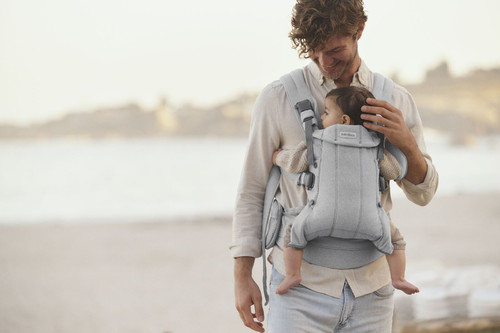 BABYBJORN Baby Carrier Harmony, Woven, Light grey mélange