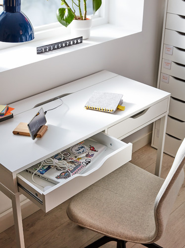 ALEX Desk, white, 100x48 cm