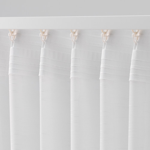 GJERTRUD Sheer curtains, 1 pair, white, 145x300 cm