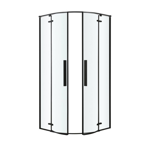 GoodHome Shower Enclosure Cabin Ezili 90 cm, black/transparent