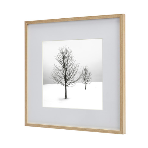 GoodHome Aluminium Picture Frame Banggi 30 x 30 cm, wood effect