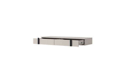 Wall-mounted Console Table Dresser Verica, cashmere/black handles