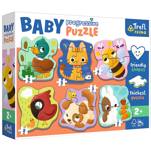 Trefl Primo Baby Progressive Puzzle Animals 2+